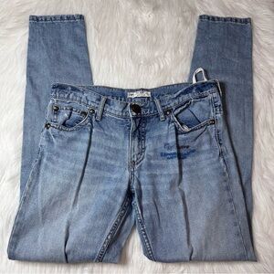 Free People Patch Work Distressed Skinny Jeans